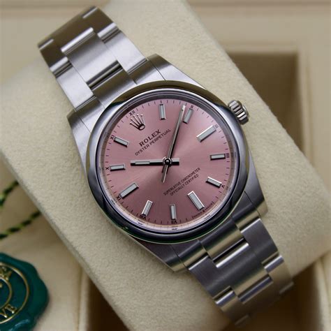 rolex oyster perpetual 5500|Rolex Oyster Perpetual pink dial.